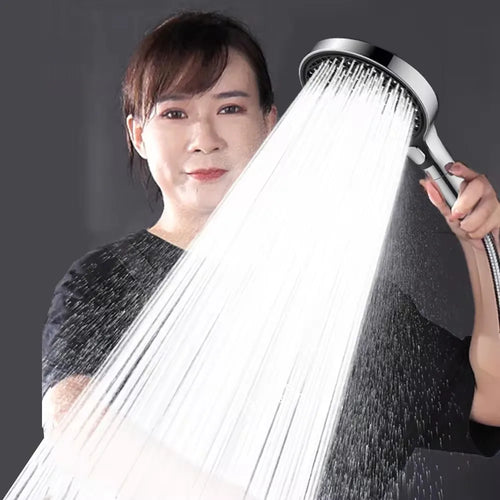 15CM Big Panel High Pressure Shower Head With Filter 3 Modes Large Flow Spray Nozzle Rainfall Shower Faucet Bathroom Accessories