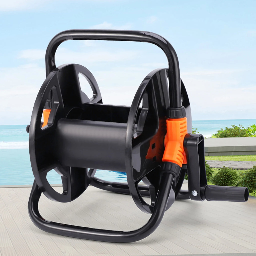 Water Pipe Storage Rack Wear Resist Single Arm Pipe Coiler Portable Hose Storage Reel for Home Garage Hose Storage