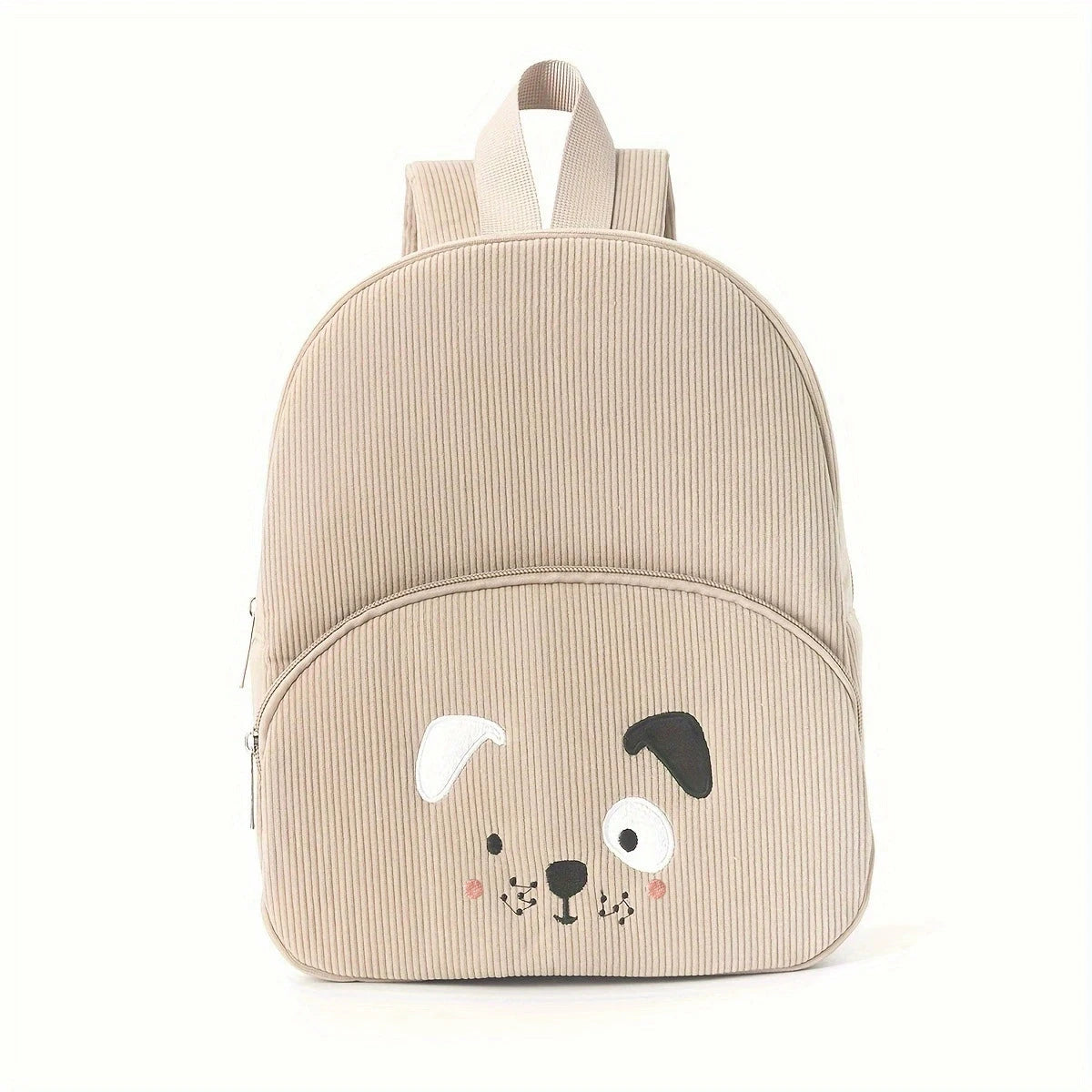 Personalized Name Embroidered Kids Backpack Pastel Corduroy Toddler Bag Soft Ribbed Fabric School Pack Cute Kindergarten Gift