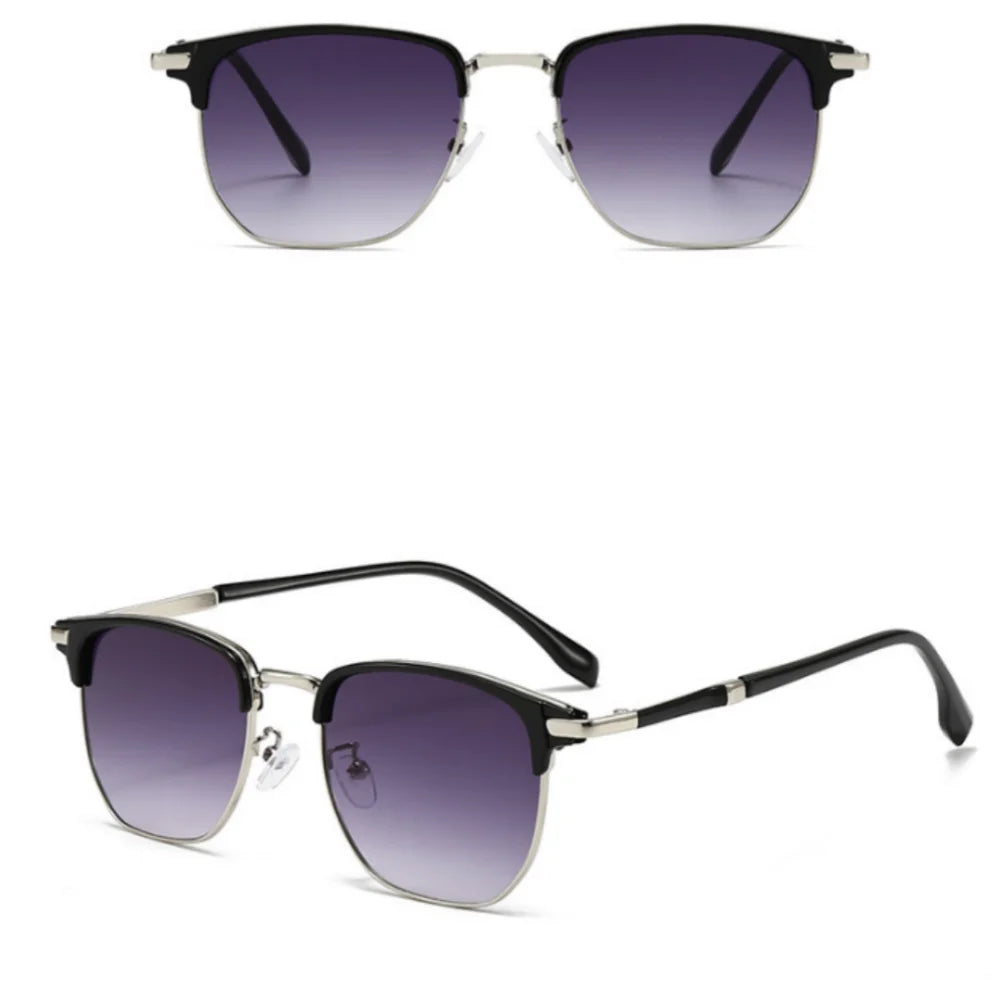 Sun Glasses Elegant Uv400 Eyewear Vintage Half Frame Sunglasses  Fashion Sunglasses For Travel Driving Outdoor