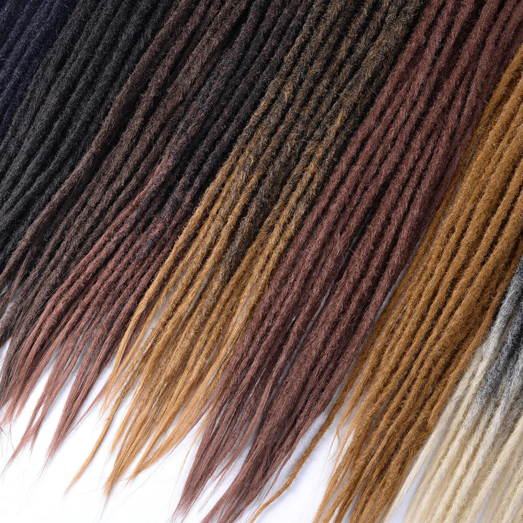 Dreadlock Extensions Handmade Crochet Hair Synthetic 24 36 Inches Dread Extension Crochet Braids For Women Dreadlocks Hair
