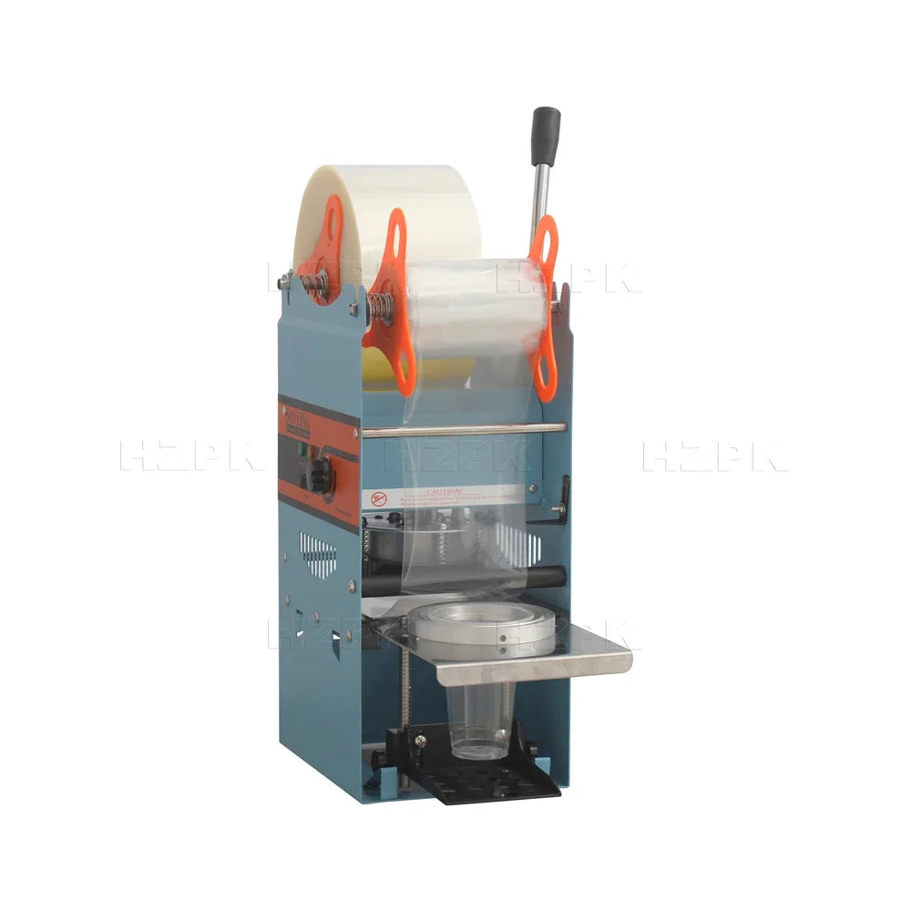 HZPK Manual Bubble Tea Plastic Paper Cups Sealer Sealing Machine for Bubble Tea Shop Equipment Cup Sealer