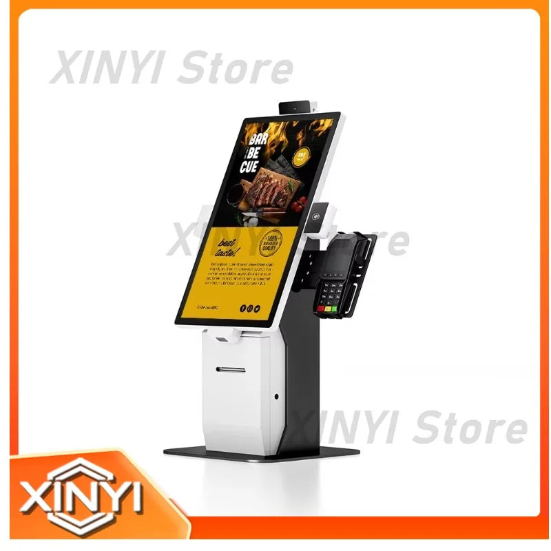 Touch Screen Kiosk Self-Service Ordering System with Printer Support POS Machine for Restaurant Payment Kiosk