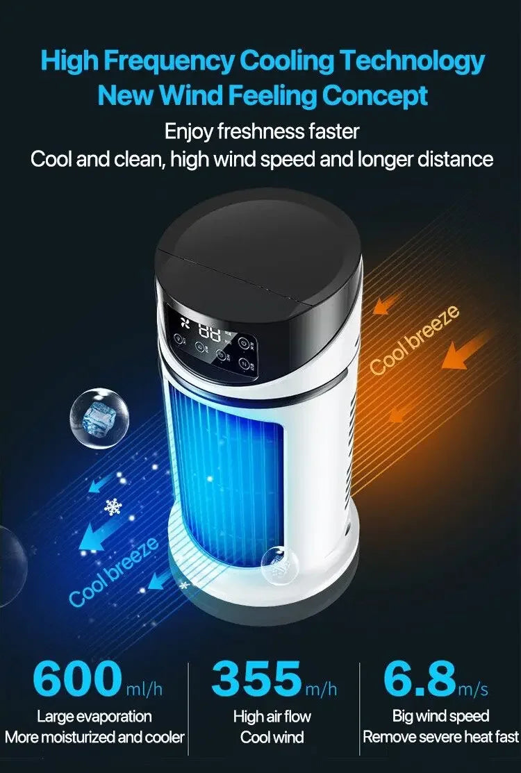 USB Portable Mini Air Conditioner Water Cooling Air Cooler Fan For Home Office