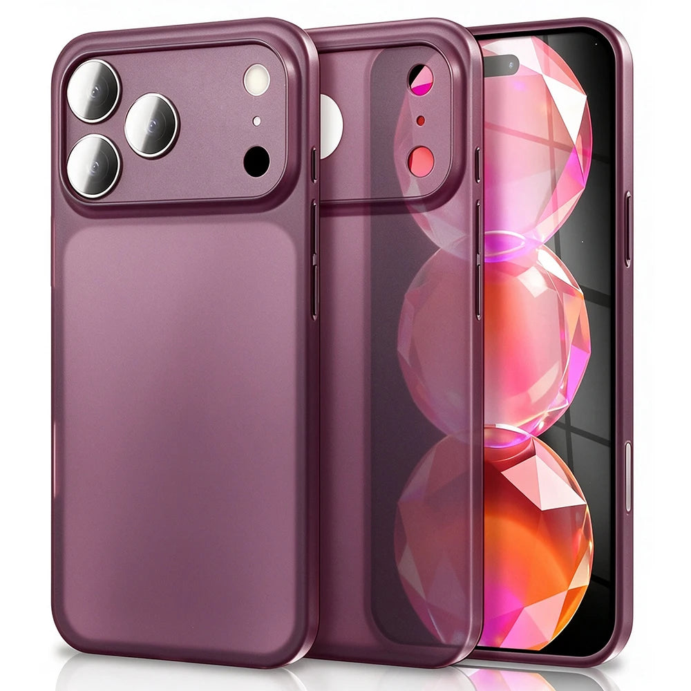 0.3mm Ultra Thin PP Hard Case For iPhone 18 17 Pro Max iPhone17 Air iPhone18ProMax 17Pro Translucent Colorful Matte Slim Shell
