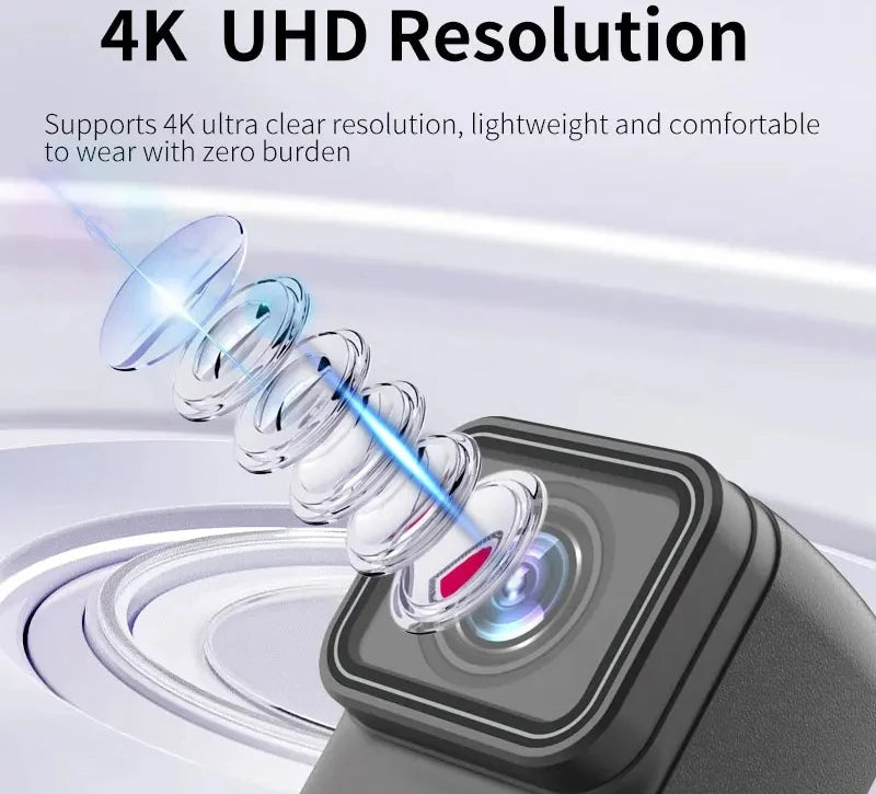 4K HD Action Camera HD EIS Magneti Pocket Video Camera 30m Waterproof WiFi Motorcycle Cam Sport Video Recorder with Memory Card