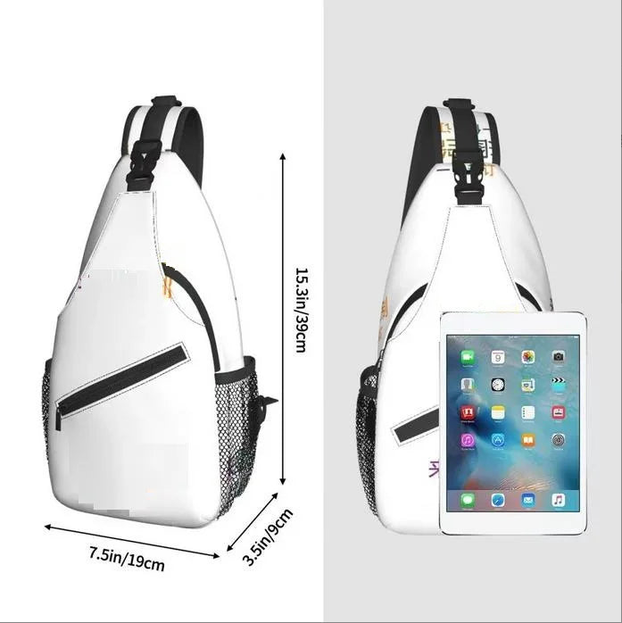 Roblox Shoulder Bag Virtual Gaming World Cartoon Print Sports Crossbody Bag 29*13*39cm Chest Bag