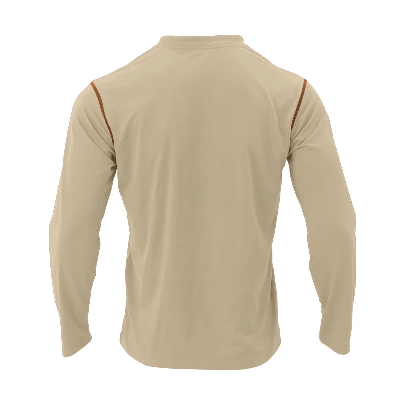 2024 Spring Summer Cross-Border European and American Men's Stand-Up Collar Casual Long-Sleeved Polo Shirt Men's Foreign Trade M