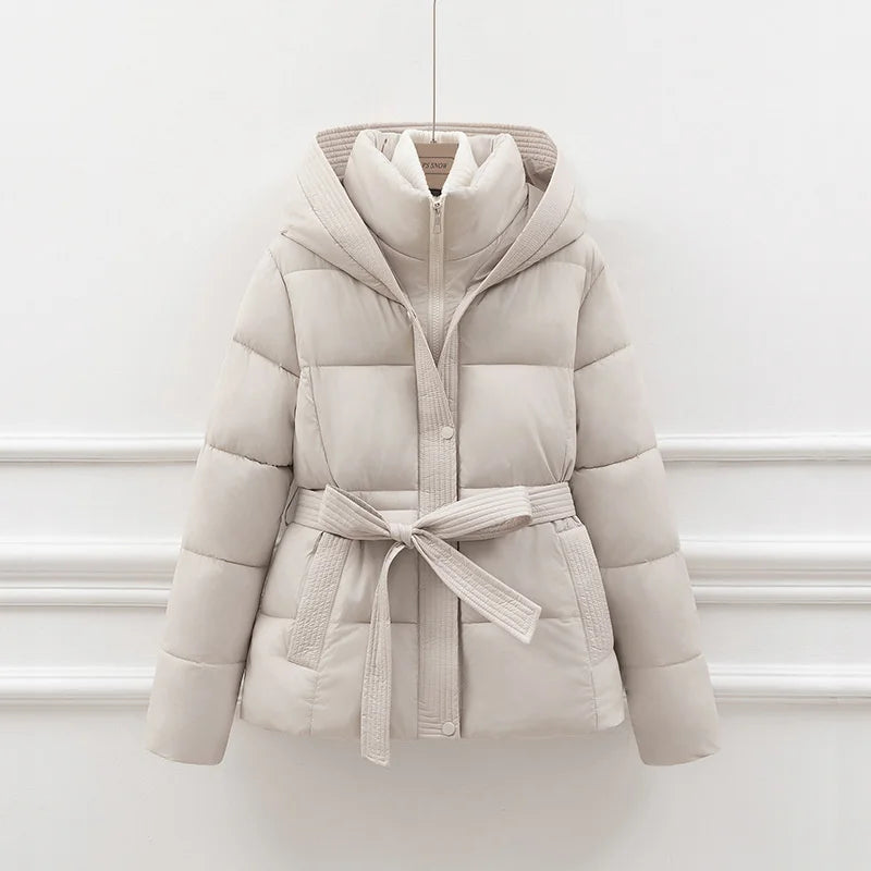 High Quality  2025 Winter New Fashion Down Cotton Parkas Jacket Women Loose Korean Casual Thicken Warm Ladies Overcoat