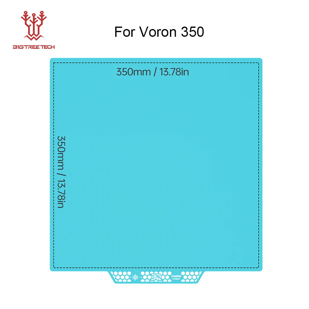 BIQU Panda Build Plate CryoGrip Pro Coating No Clog Spring Steel Double-sided for BambuLab Voron Kobra Adventurer 5M 3D Printer