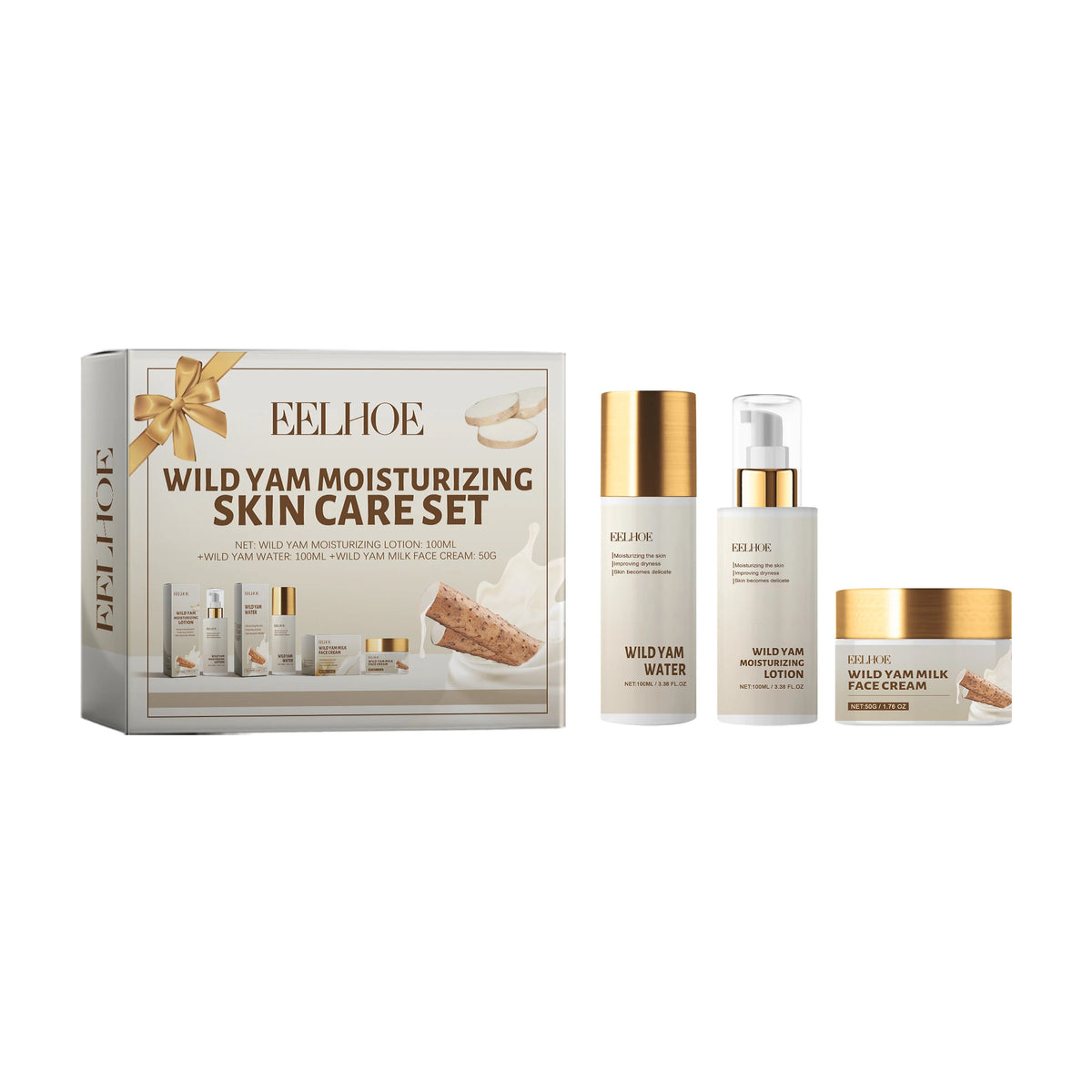 Wild Yam Moisturizing Face Cream Skin Brightening Firming Lotion Dark Spots Remover Skin Repair Moisturizer Skin Care Products