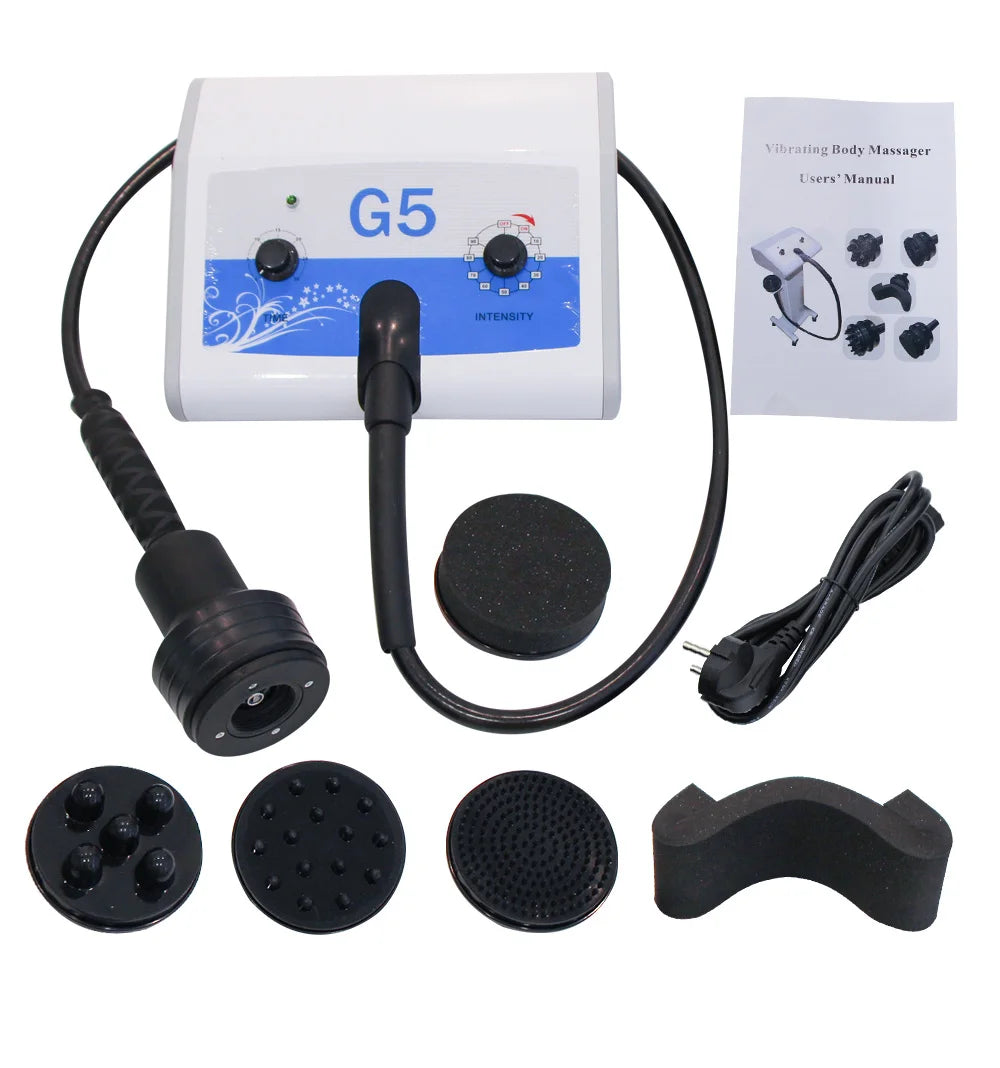 G5 Vibration Slimming Machine High Frequency Massager Fat Burning Body Shaping Vibrate Massage Anti Cellulite With 5 Tips Device