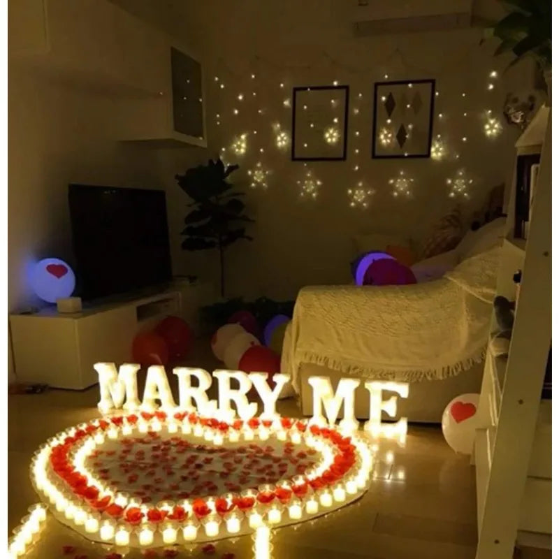 Flameless Led Candle Heart-shaped Electronic Battery-Power Tealight Candles for Home Christmas Party Wedding Decoration