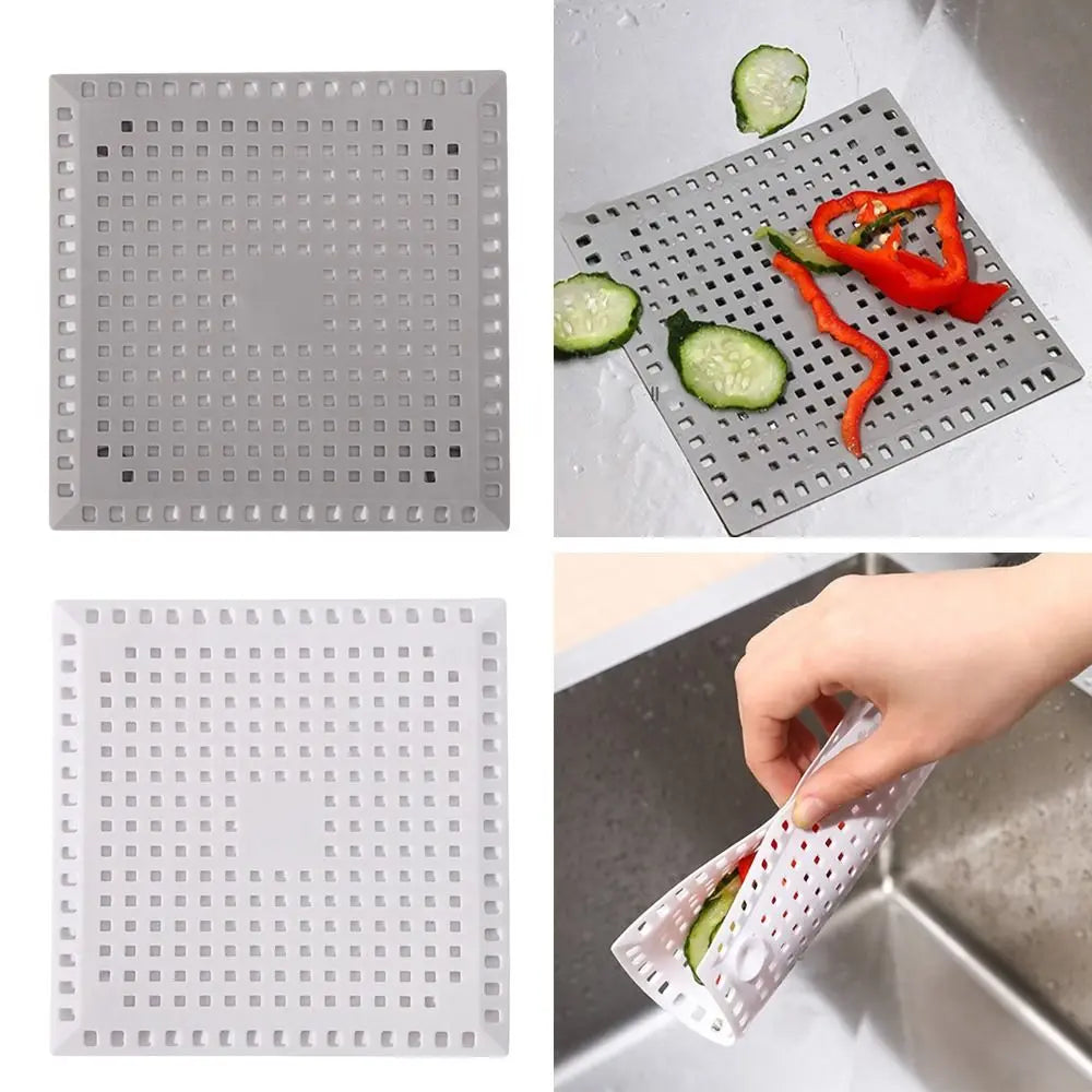 Useful Sink Strainer Anti-blocking Floor Drain Mesh Trap Hair Clean Up Waste Catcher Kitchen Bathroom Accessories