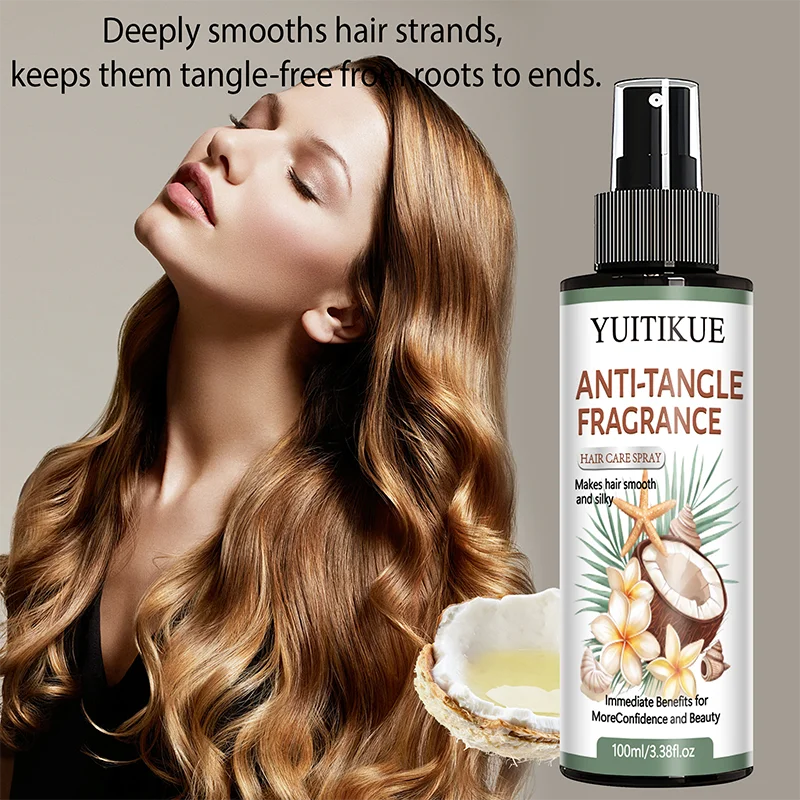 YUITIKUE Anti-Tangle Fragrance Hair Care Spray | For Smooth & Silky Hair | Immediate Frizz Control & Gentle Daily Styling 100ml