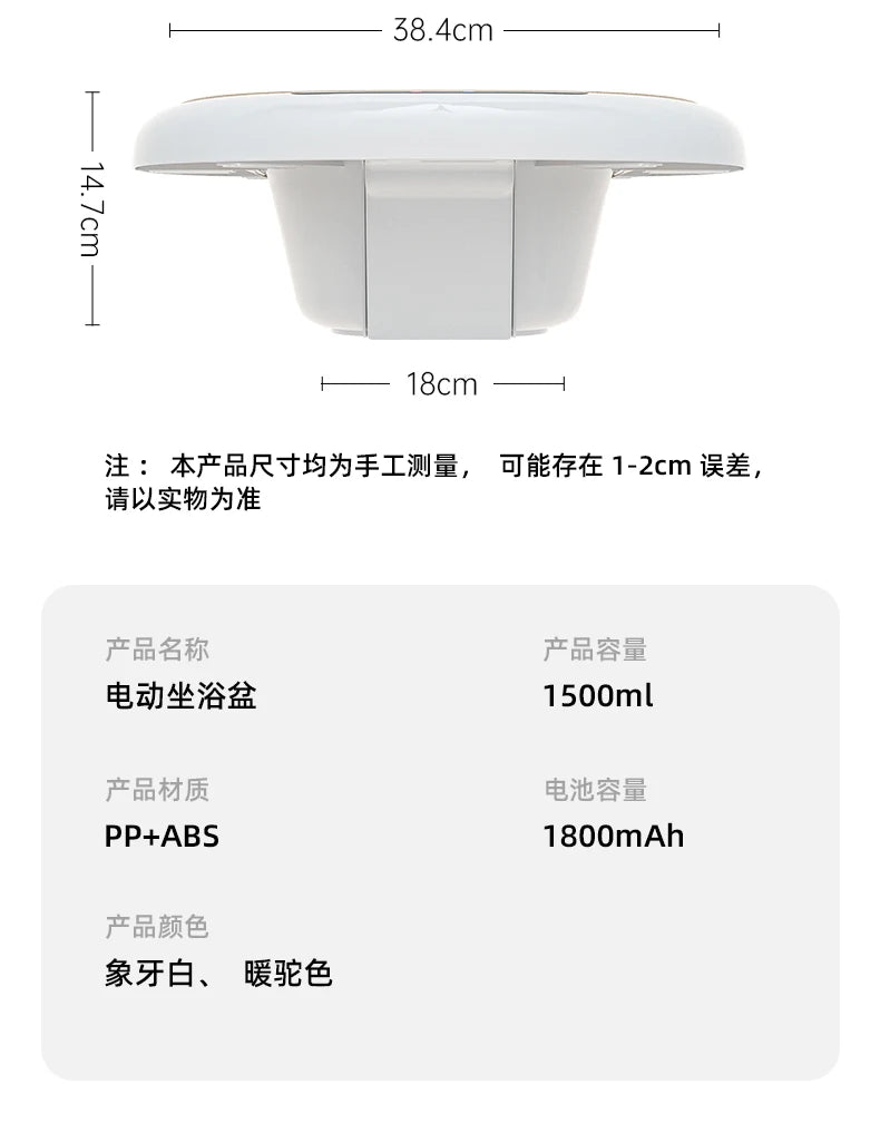 ‌Electric Hands-Free Bidet System,Antibacterial Detachable Basin Kit,ClinicalGrade Sitz Bath,Postpartum Herbal Steaming Solution