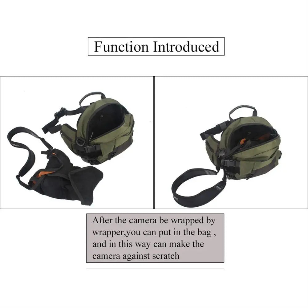 2 Colors Durable Simple Camera Protective Wrap  Flannel Cover Blanket SLR Photography Equipment Storage Bag