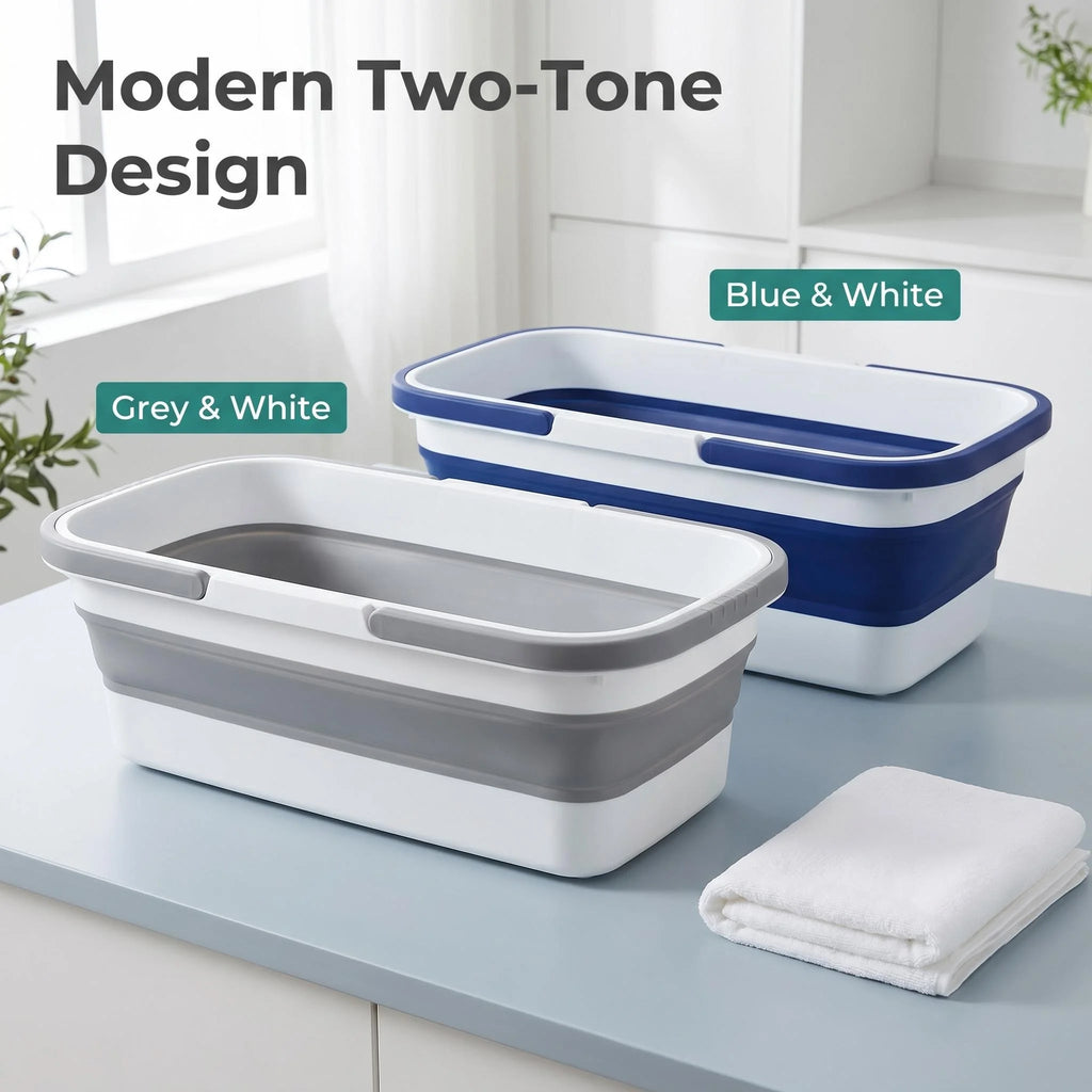 Foldable Mop Bucket Does Not Take Up Space, Water Storage Bucket, Mopping Bucket, Rectangular Large-Capacity Bucket, Thickened W