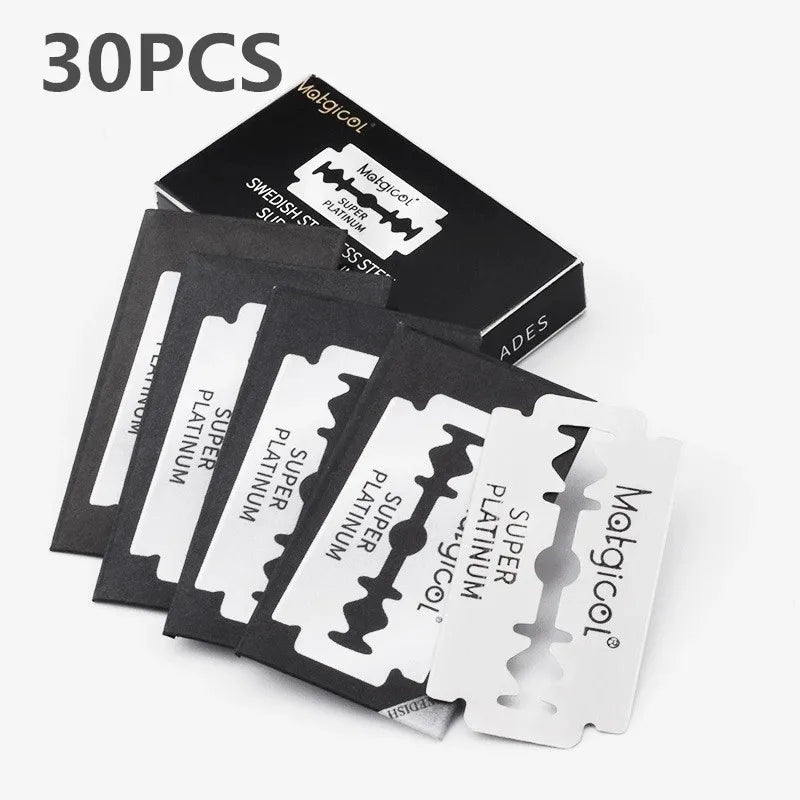 30/50/100pcs Men's Razor Double Edge Razor Blades Shaving Manual Safety Shaving Blades Shaving Tool