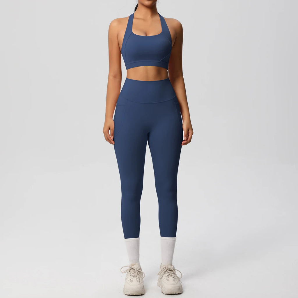 Yoga Suit Sports Set Womens Sportswear Sports Women's Yoga Bra Tummy Control Slimming Booty Leggings Women's Tracksuit