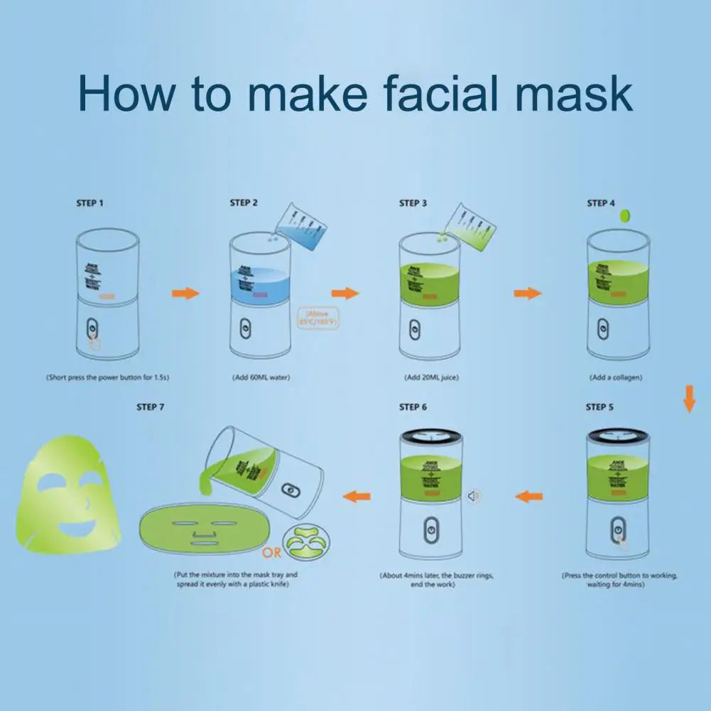 Face Masque Maker DIY Face Face Masque Mixer Natural Fruit Vegetable Masque Maker Machine Women Skin Care Beauty Tool