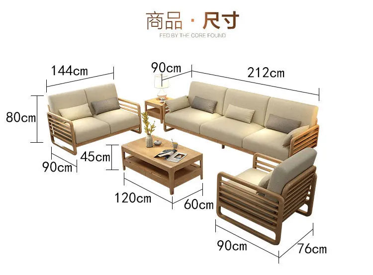 Nordic Creative Fabric Sofa Set