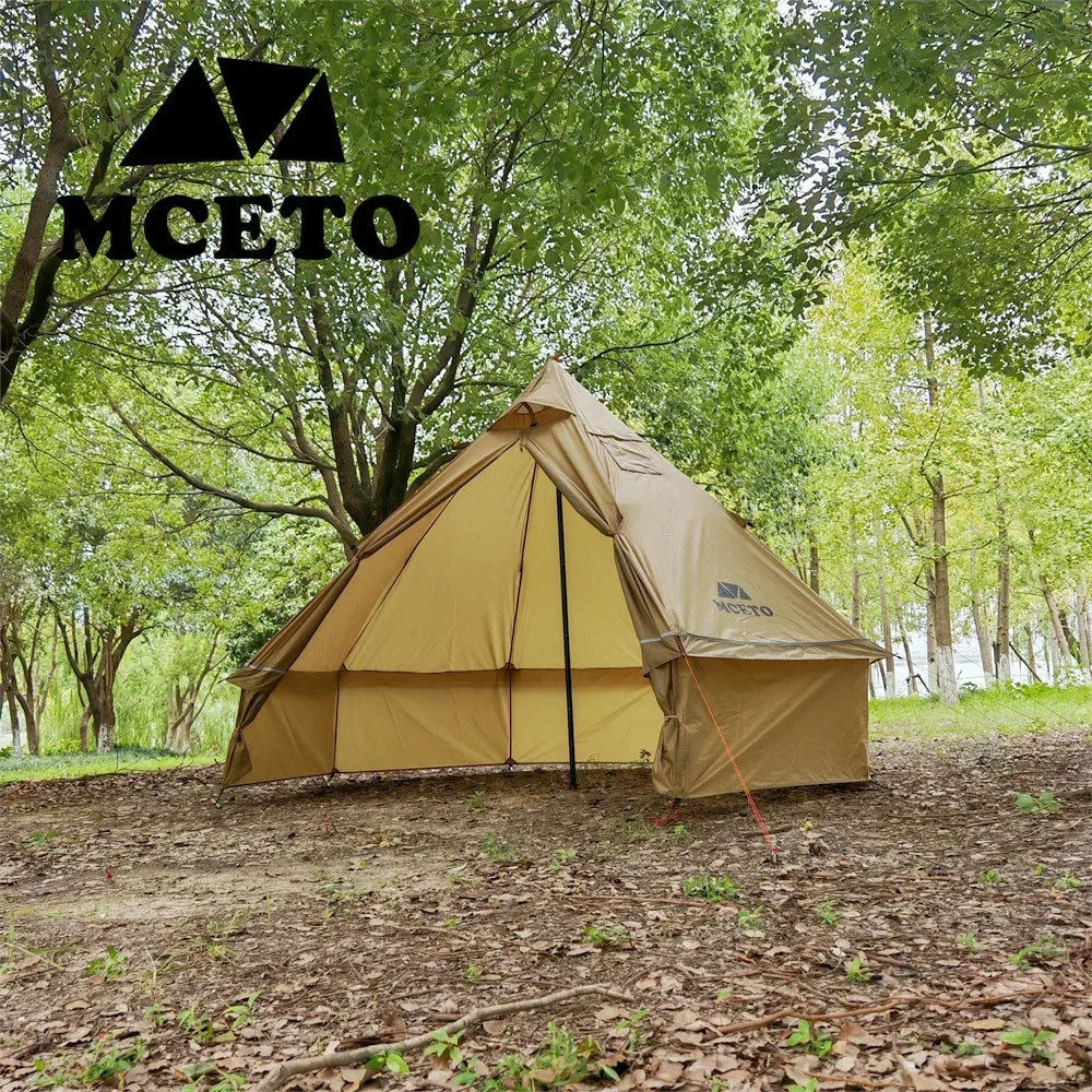 Ultralight Mongolian Yurt Tent Camping Pyramid Tent Outdoor Winter Tent With Chimney Hole  Hiking Backpacking Hot Tent Teepee