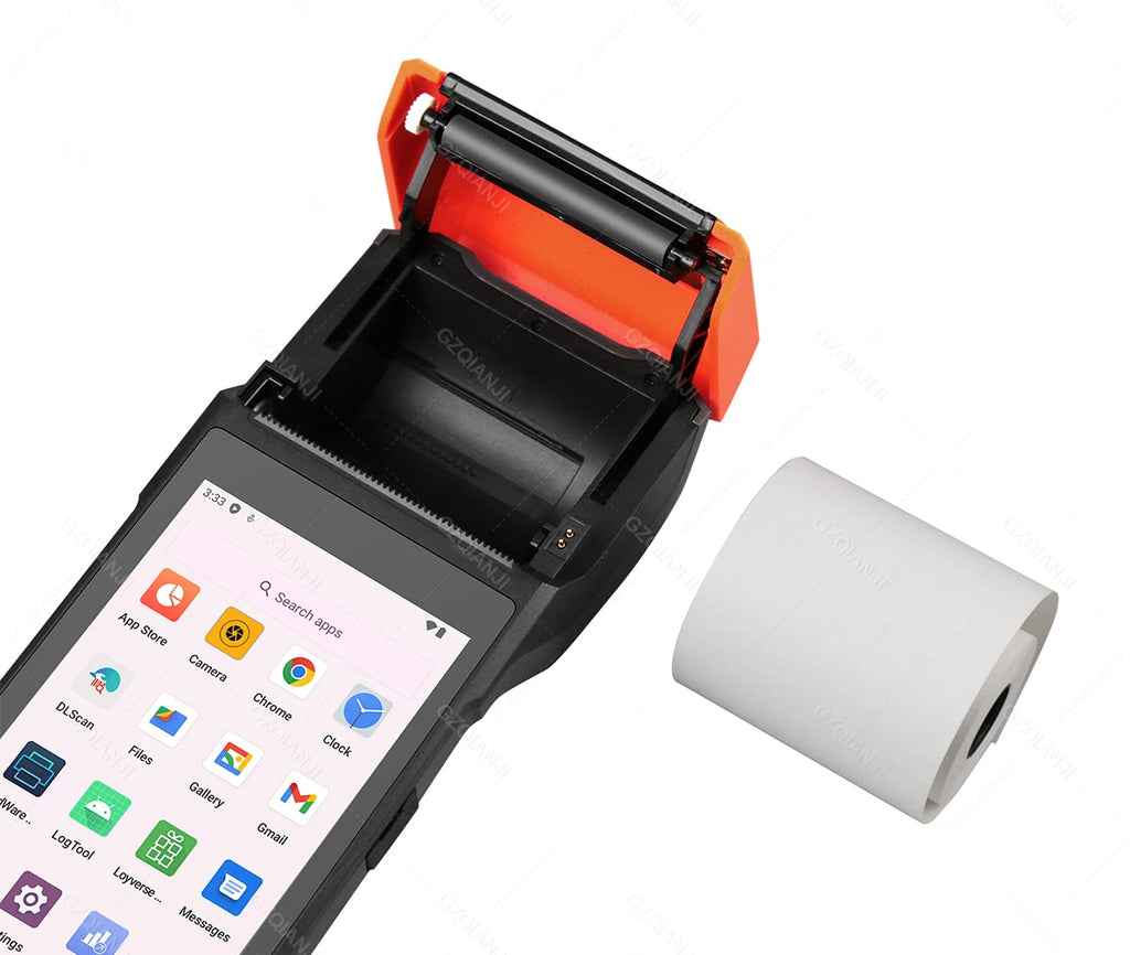 New 4G Android 13 POS PDA Terminal 1D 2D Barcode Scanner Reader Built-in Thermal Receipt Bill Printer Handheld Wifi NFC Loyverse