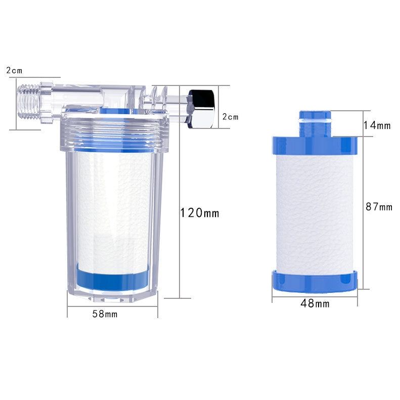 Universal Water Pipe Filter PP Cotton Shower Bath Sprayer Strainer Faucet Water Heater Purification Kitchen Bathroom Fittings