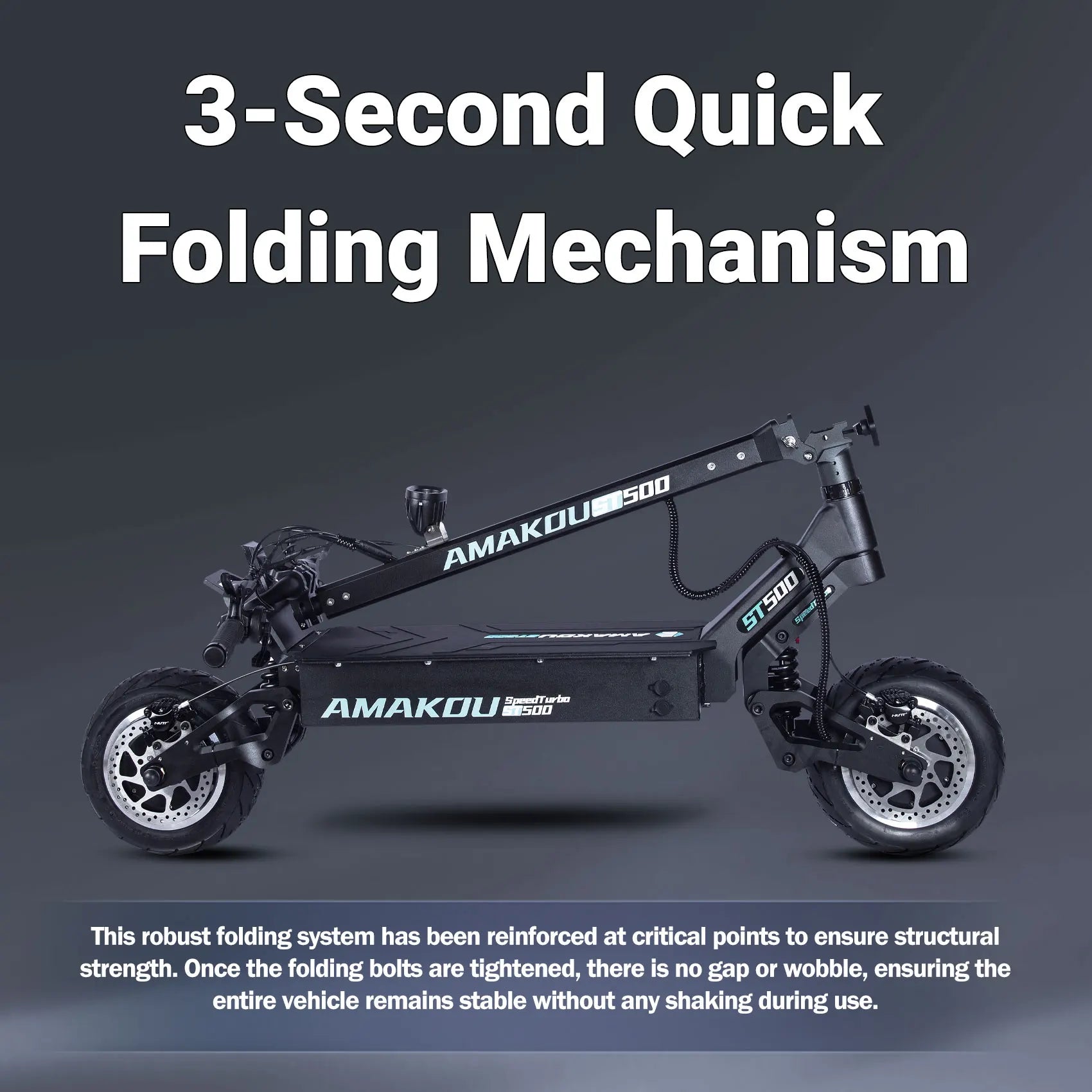 Amakou 11-inch 9000w 72v 40ah 105km/h 120km Range Alloy Frame TFT LCD Screen Dual Motors Powerful Electric Scooter For Adults