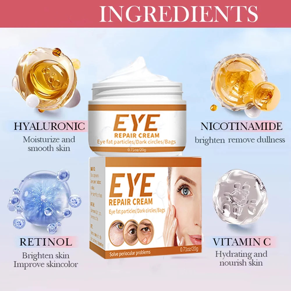 Anti-Wrinkle Remove bags Puffiness Dark Circles under eyes Lightening Fine Lines Moisturizing Whitening Skin Care