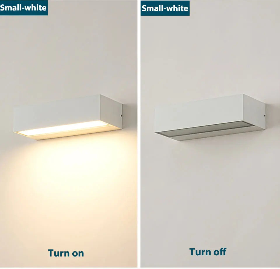 LED Outdoor Porch Wall Sconces Aluminum Exterior Wall Light Fixtures IP65 Waterproof Lamp for House Patio Doorway Garage Decorat