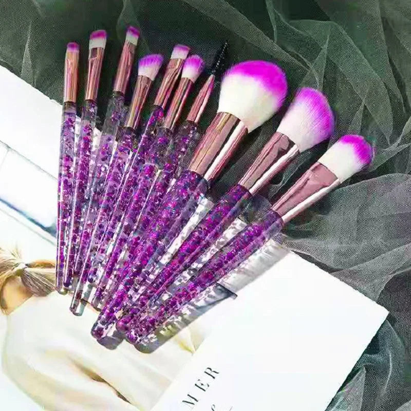 10PCS Makeup Brush Set Professional Super Soft Detail Brush Blush Brush Foundation Concealer Eyeshadow Brush
