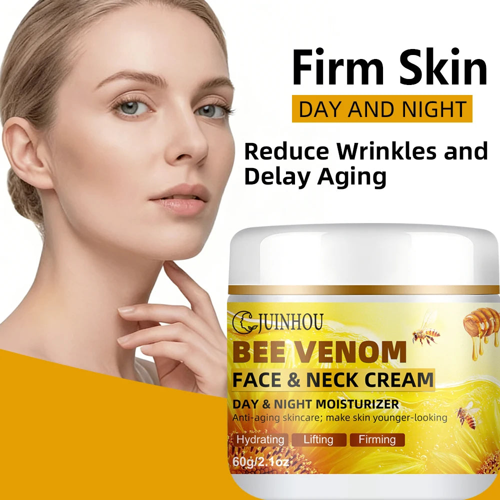 JUINHOUBee Venom Face Cream Lmproves Skin Texture and Soothes Skin Lighten Dark Spots Deep Hydration Suitable for All Skin Types