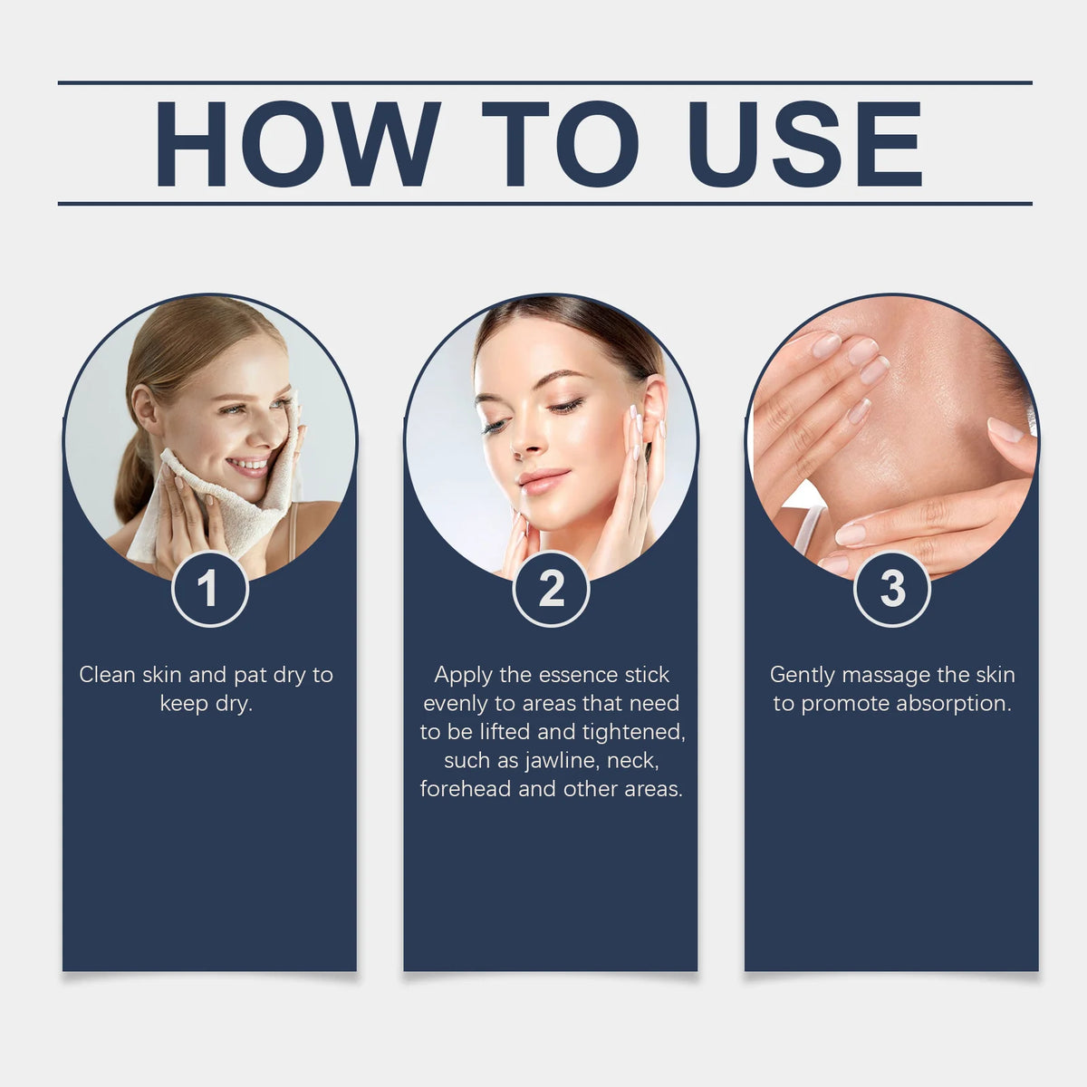 Facial Essence Stick Portable Travel‑Friendly Easy Application Moisturizing Nourishing for Daily Facial Skin Care