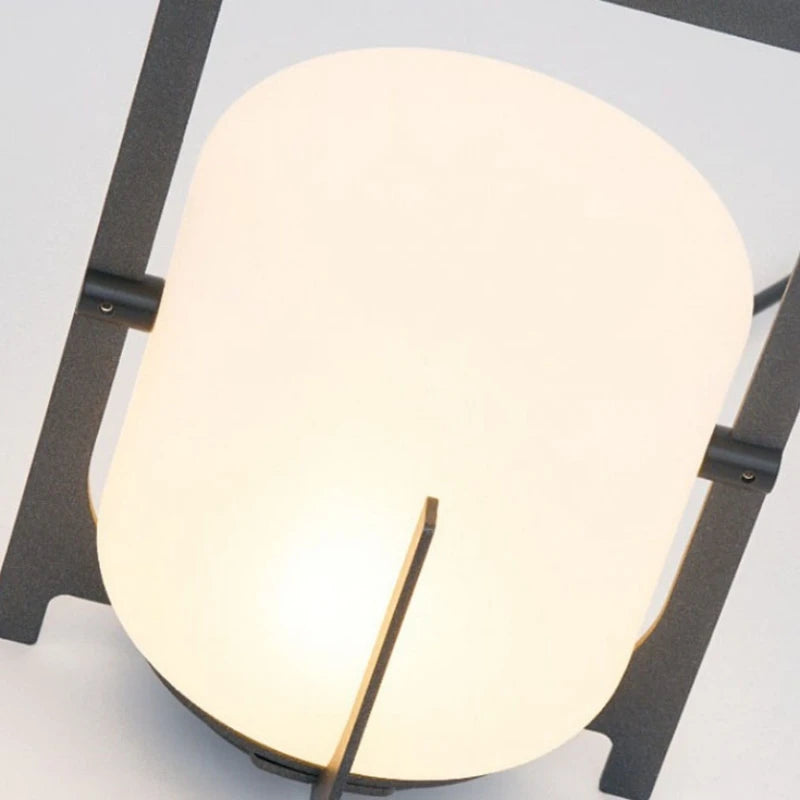 Modern Outdoor Indoor Floor Lamp White Acrylic Black Metal Lighting Floor Light For Garden Hotel Parlor Dining Room Bedroom