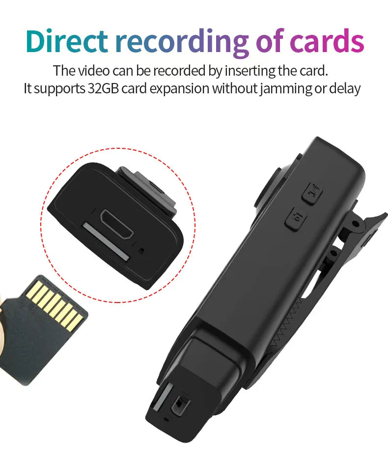 1080P Sport Hiking Mini Camera HD 1080P Pen Cam Night Vision Micro Camcorder Bodycam DV Video Recorder Home Office Security