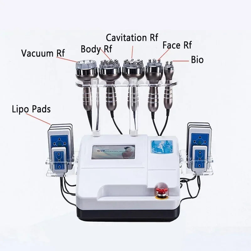 hot 6 in 1 vaccum 40k or 80k cavitation body slimming machin portable body  burner body Shaper Weight Loss spa machine 5.0