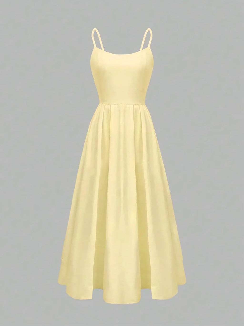 Dresses For Women 2026 Summer Suspender Dress Solid Swing Sundress Sleeveless Spaghetti Straps A Line Beach Party Dresses