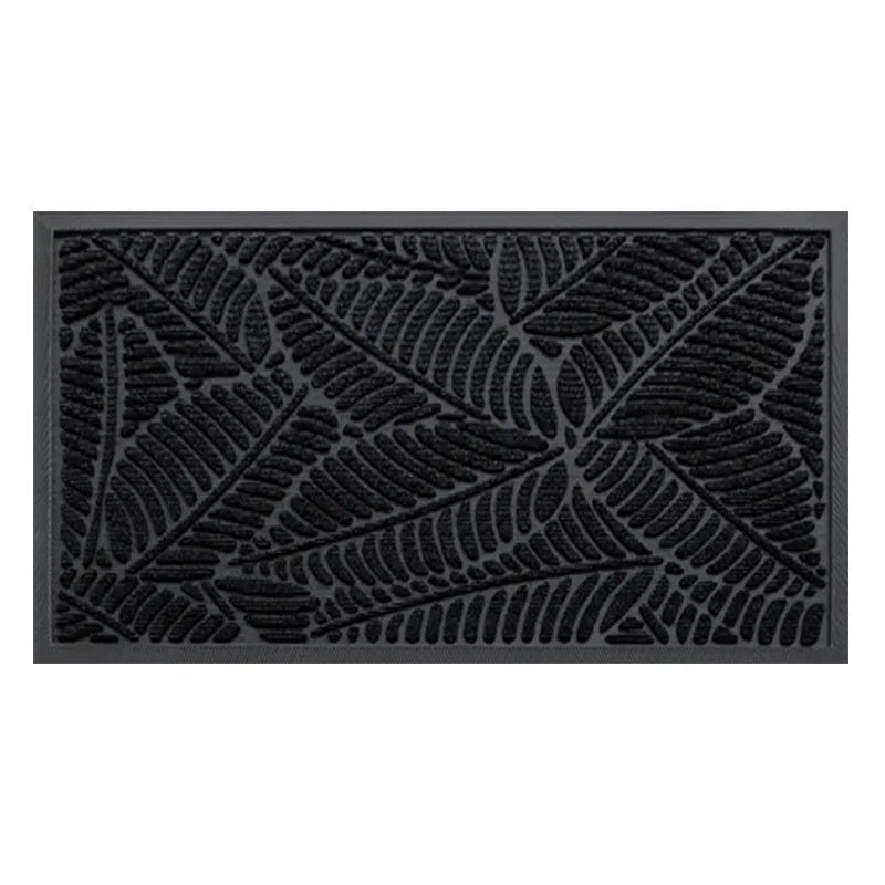 Door Mat Natural Rubber Leaf Dust & Dirt-resistant and Non-slip High-end Feel Hotel Household Home Entrance Door Floor Entryway