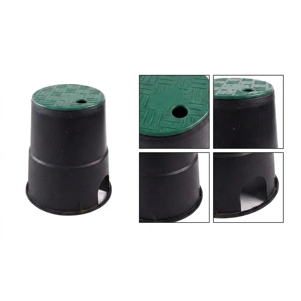 6-inch Landscape Valve Lid Accessing Underground Components Landscape Irrigation Green Plastic Lid Lightweight Design