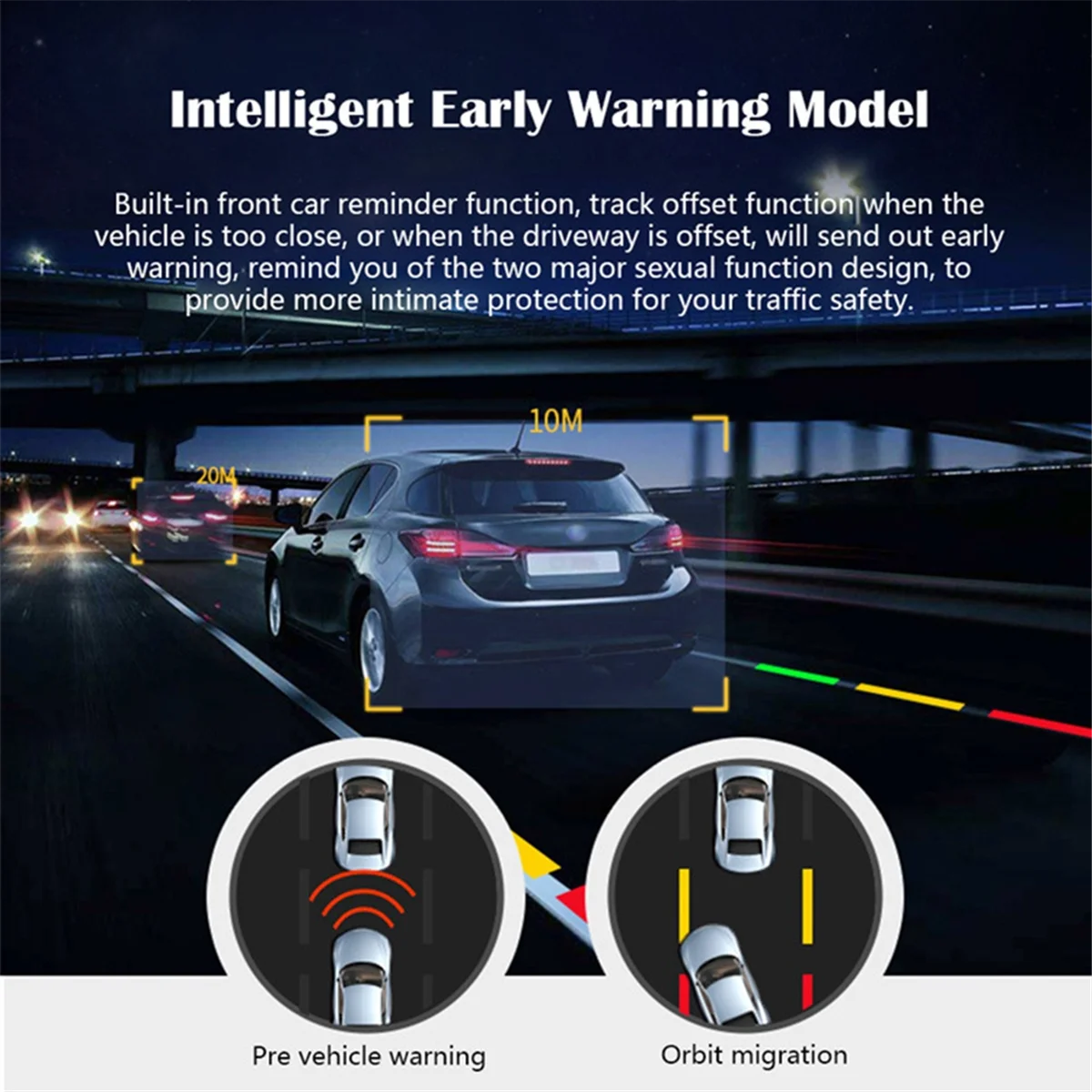 ADAS Auto DVR Camera HD 1080P Dash Camera USB Loop Record G-Sensor Car Recorder for Android Radio