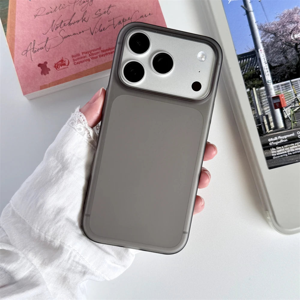 Ultra Thin Matte Translucent Frosted Hard PC Case For iPhone 18 17 Pro Max Air 16 15 14 Plus 13 12 Solid Color Slim Simple Cover