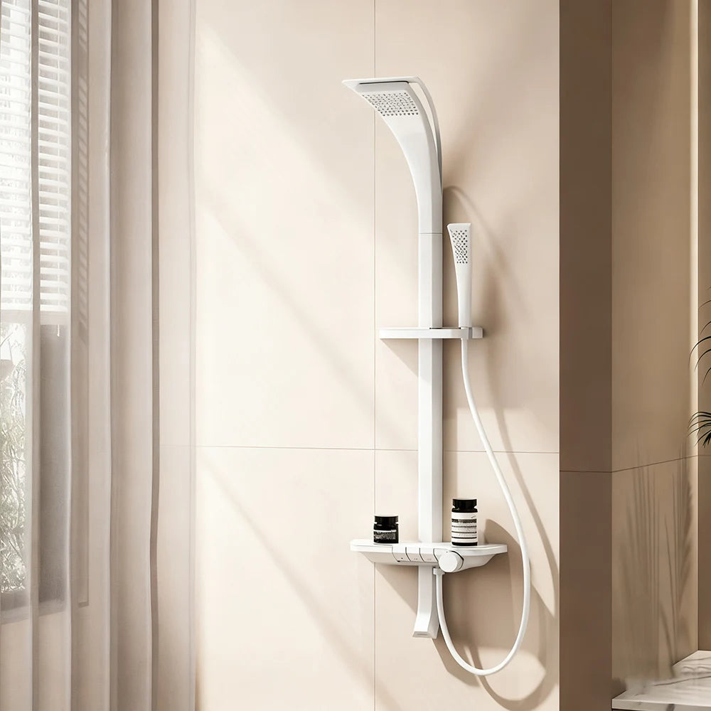 High Quality Modern Showers System Rainfall Brass Mixer Bathroom Faucet Shower Set Bathtub Smart Thermostatic Rain Shower Column