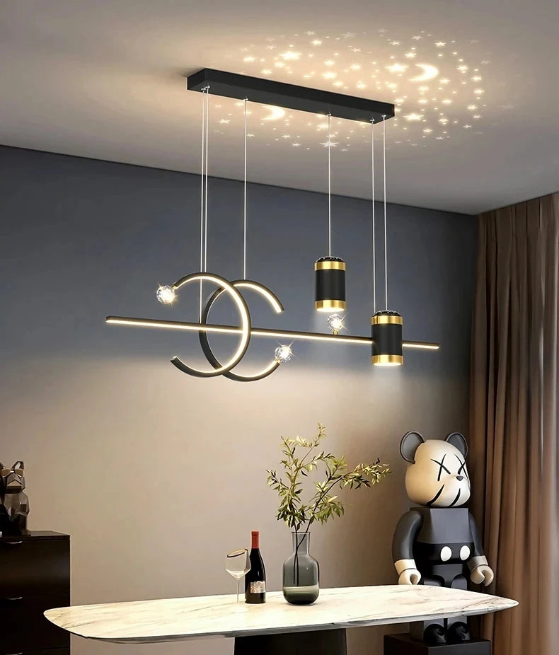 Modern Restaurant Pendant Lights LED Dining Tables Kitchens Ceiling Lights Modern Minimalist Hotels Bars Cafes Home Decor