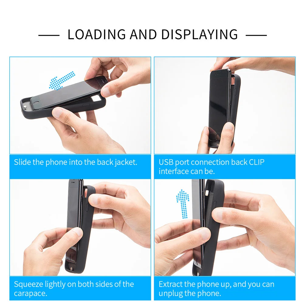 Xilecaly Smart Battery Charger Case For iphone 17 Pro Max Battery Pack Power Bank External Charging Cover For iphone Air 17Air