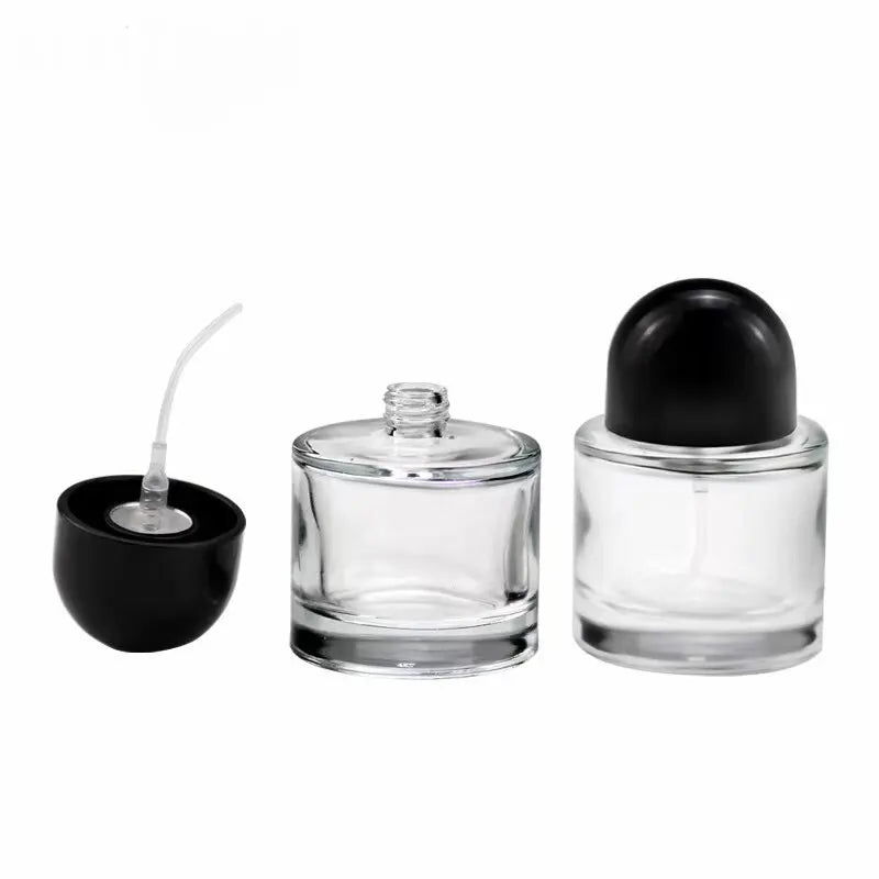 10pcs 30/50ml Empty Clear Glass Spray Bottle Perfume Bottle With Screw Lid Sample Bottle Dispenser Fine Mist Atomizer Portable