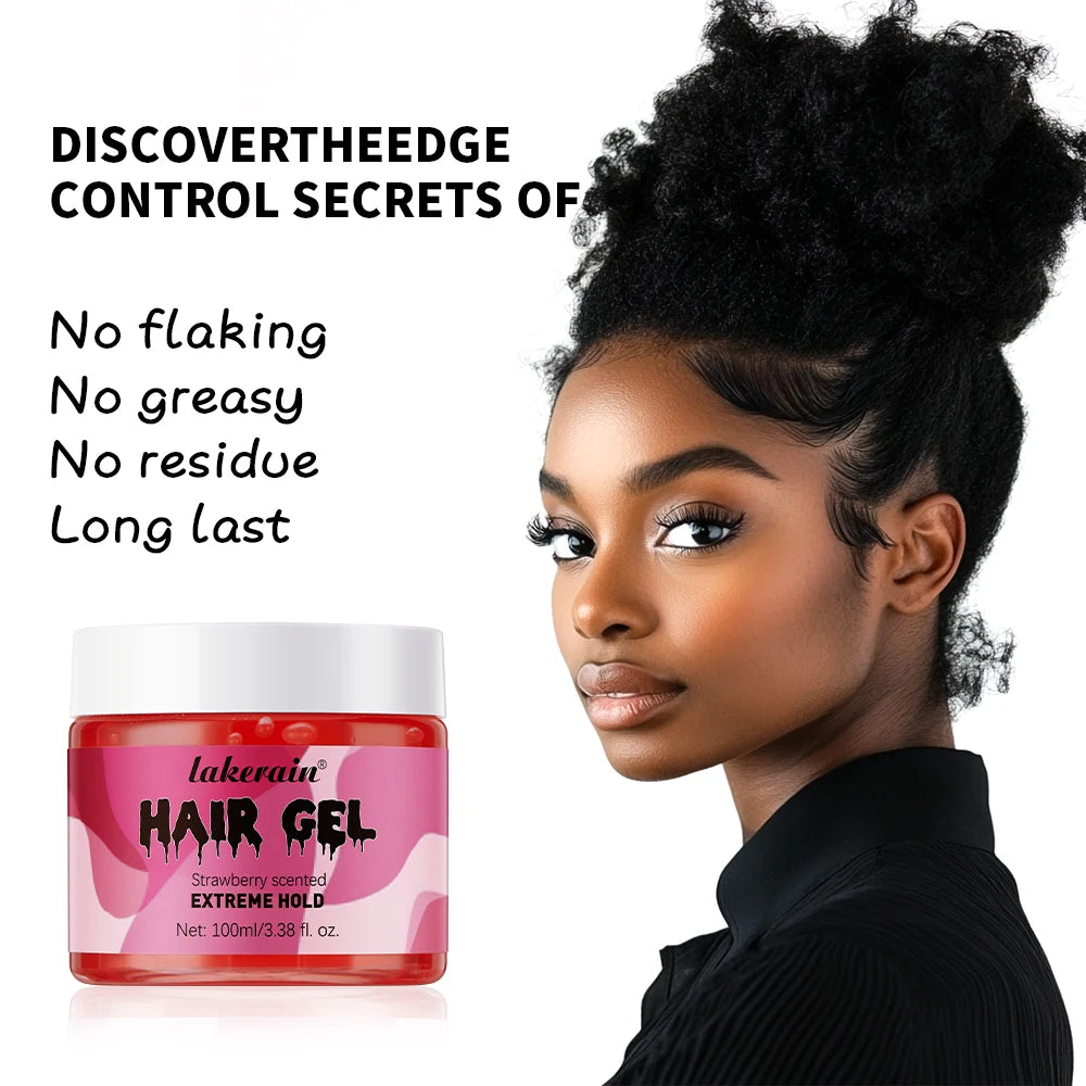 Edge Control Hair Cream Anti-Frizz Curl Defining Smoothing Moisturizing Non-Sticky Styling Cream