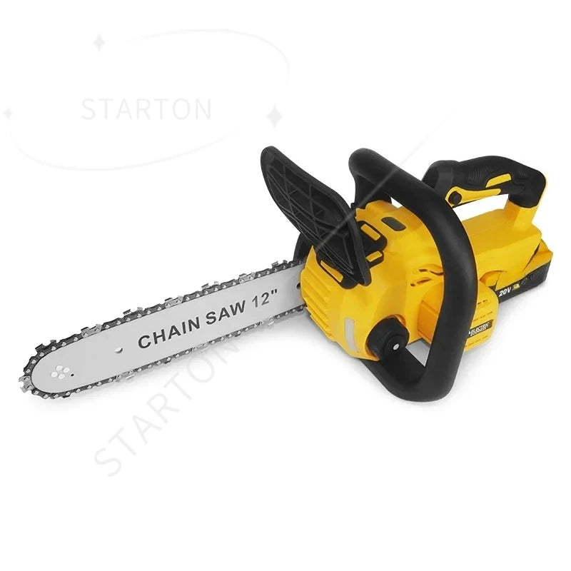 Cordless Battery Saw Portable Garden Woodworking Power Tool For  20V Battery Pin 1200W 12 Inch Brushless Electric ChainSaw