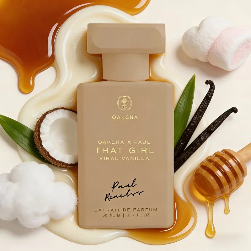 OAKCHA neutral perfume, pink sweet fragrance Bergamot, Jasmine, Vanilla, Yuchuang, Wood, 50ml